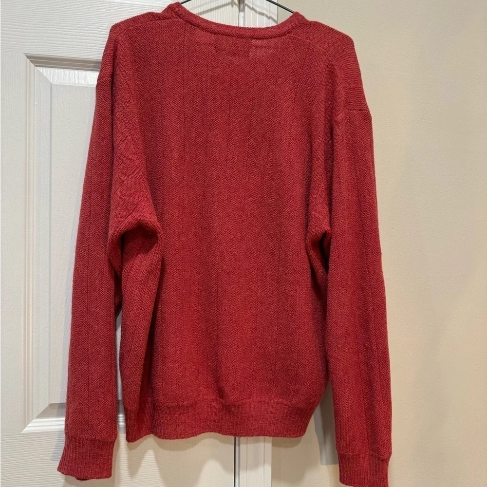 Golden Bear Mens Sz L 100% Superfine Alpaca Vneck Sweater